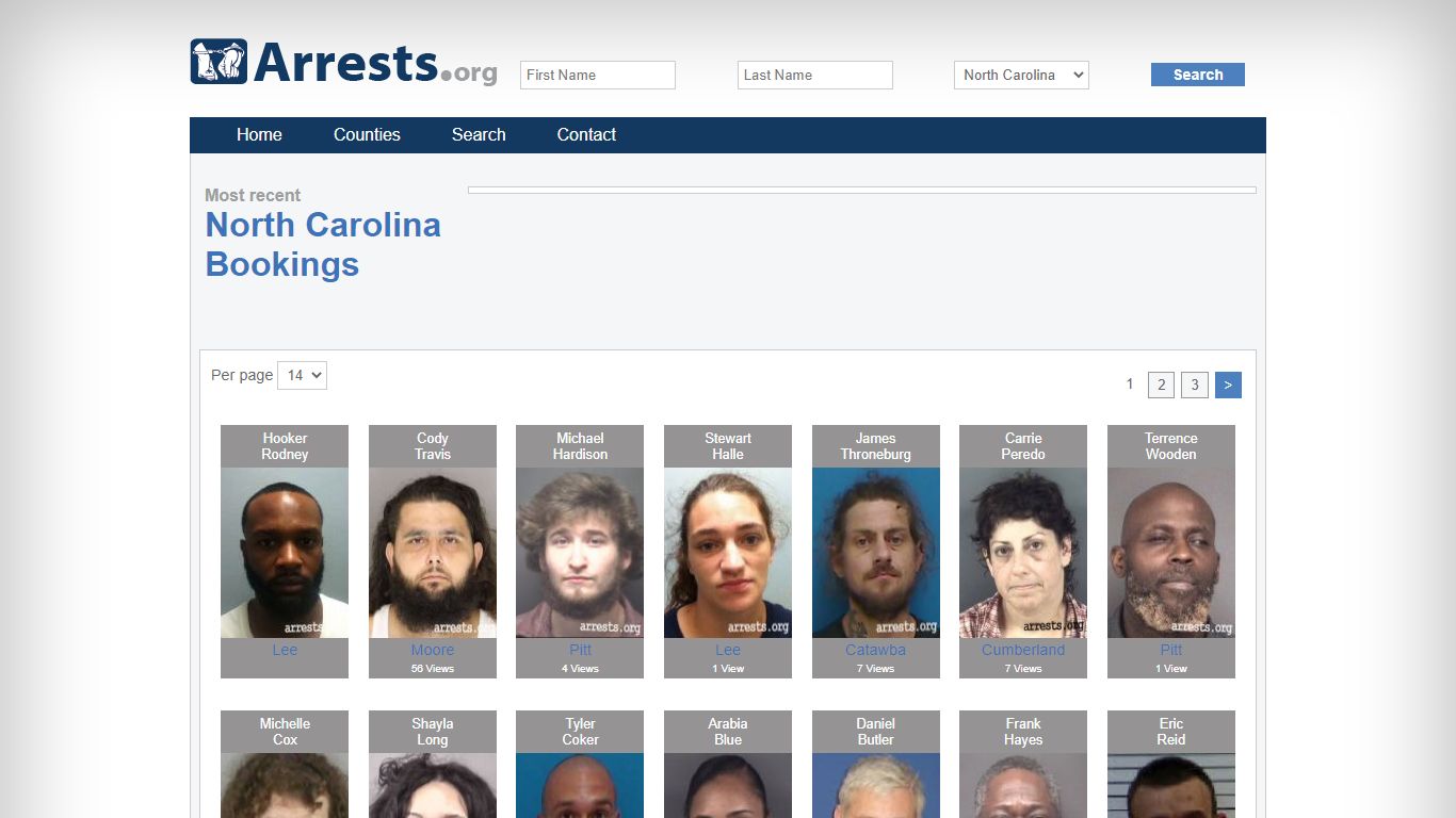 North Carolina Arrests and Inmate Search